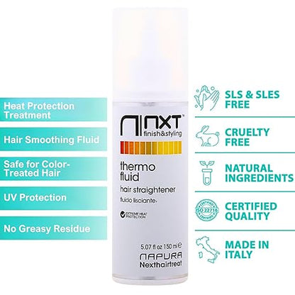 Heat Protectant Flat Iron Treatment 5.07 fl oz Hair Smoothing Thermal Fluid