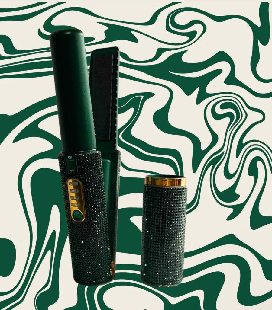 Glam Luxe Portable Diamond Hair Straightener